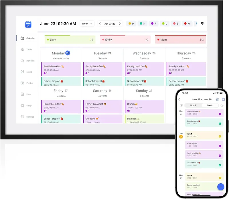 LOOFII 10.1 Inch Smart Digital Calendar